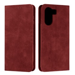 Leather Flip Cover with Internal Pocket For Xiaomi Redmi 13C/Poco C65 Red Leather Flip Cover with Internal Pocket For Xiaomi Redmi 13C/Poco C65 Red